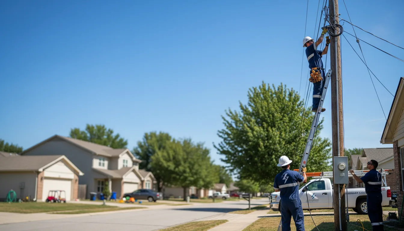 Residential electrician providing installation services in Wellsville, OH